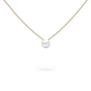 collier chaine perle unique 5 mm