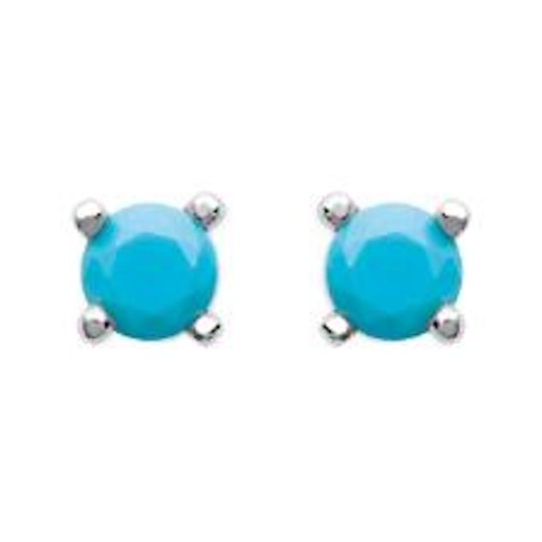 Clous d'oreilles turquoise