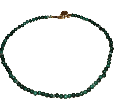 Collier Emeraudes et Malachite
