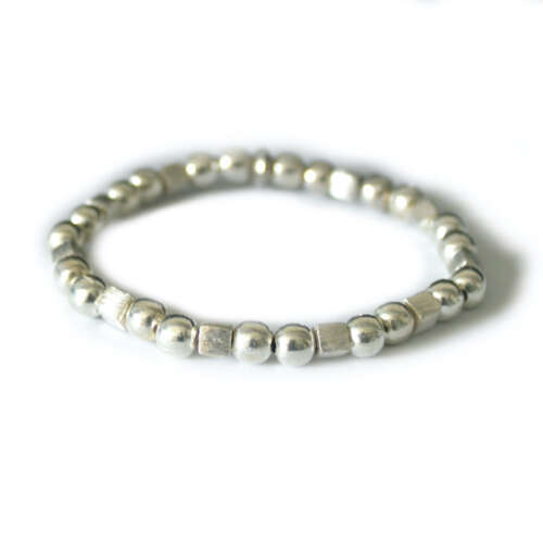bracelet perles argent